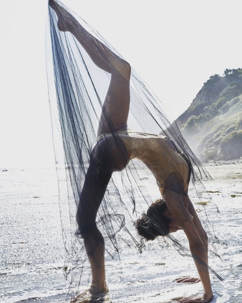 Dorit Thies Spends Some Time At the Beach