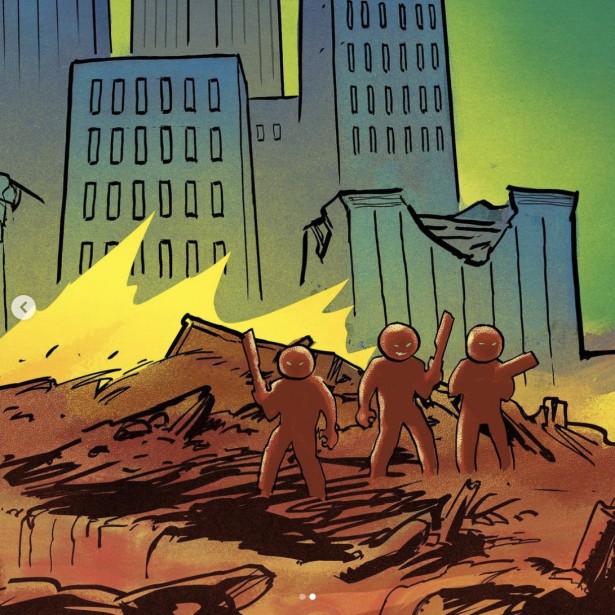 Brozman Creates “Space Werewolves” Cover for Blockhead
