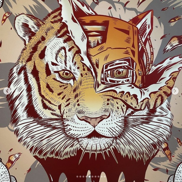 Roh Creates Tiger-Themed Illustration Series