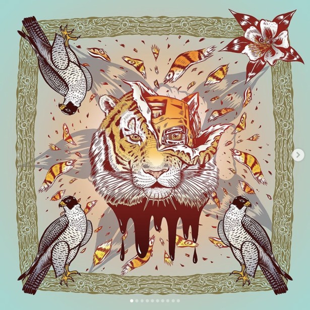 Roh Creates Tiger-Themed Illustration Series