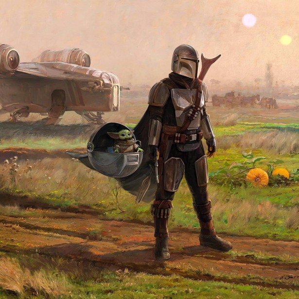 Wetter Re-Imagines Classic Painting with “Mandalorian” Characters