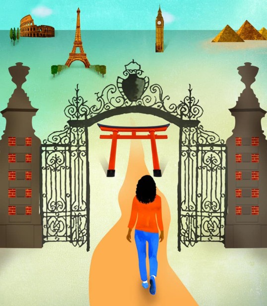 Ellen Weinstein's New Illo for The Insider's Guide to the Lewis Global Studies Center.
