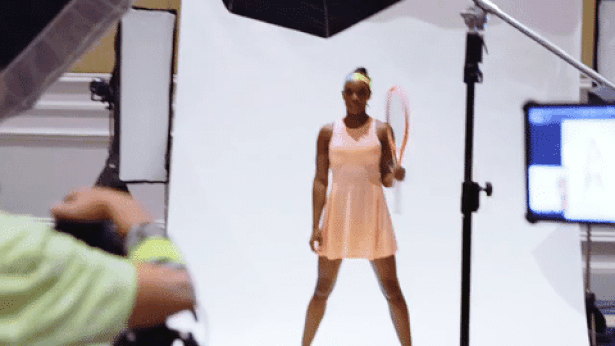 George Kamper's Recent Shoot with Pro Tennis Player Sloane Stephens for Hydrant