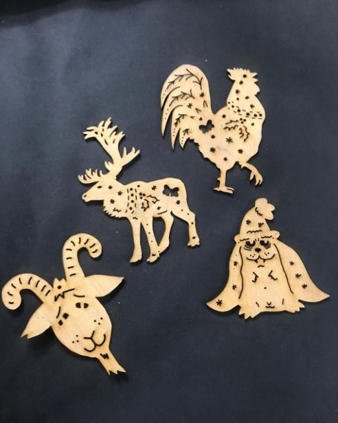 GroglioArt Ornaments at Denver Art Society This Saturday!