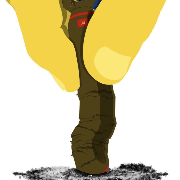 Garland Creates Unique Anti-War Poster