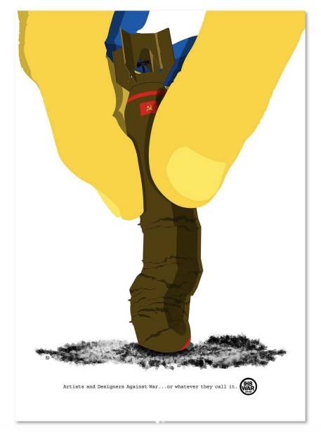 Garland Creates Unique Anti-War Poster