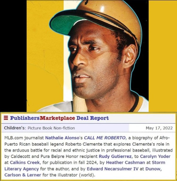 Gutierrez Illustrates Hero Roberto Clemente for "Call me Roberto" Children's Book
