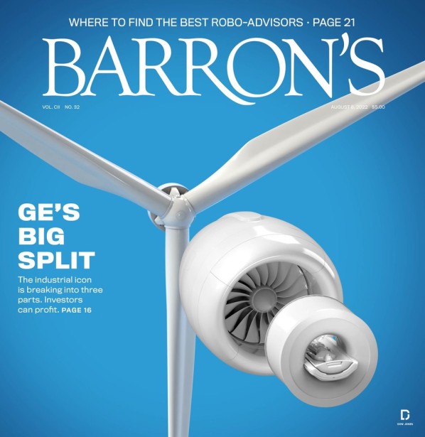 Eddie Guy's Illo for Barron's Cover Story : GE Big Split