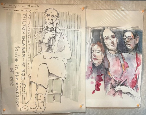 St Clare Sends Sketchbook Drawings to SOI Members Show