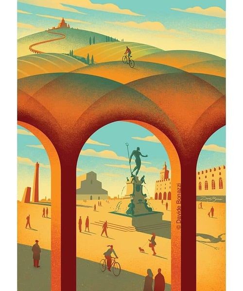 Bologna Mania! Illustrated by Davide Bonazzi