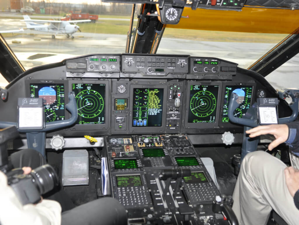 A view inside the cockpit of the C-27J Spartan. Kenneth Swartz Photo