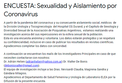 Encuesta para web