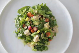 This Aug. 24, 2016 photo shows chopped albacore tuna salad with Asian dressing in Coronado, Calif. This dish is from a recipe by Melissa d'Arabian. (Melissa d'Arabian via AP)