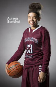 Cherokee Trail High School Makayla Hemingway on Friday March 03, 2017 at Smoky Hill High School. Photo by Gabriel Christus/Aurora Sentinel