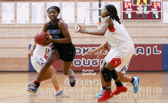 The best Aurora girls basketball players took to the court for the A-Town All Stars game on Saturday March 18, 2017 at Cherokee Trail High School. Photo by Gabriel Christus/Aurora Sentinel
