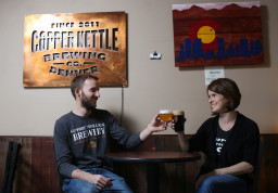 Jeremy Gobien and his wife, Kristen Kozik, are the owners of Copper Kettle on Tuesday March 22, 2016. Photo by Gabriel Christus/Aurora Sentinel