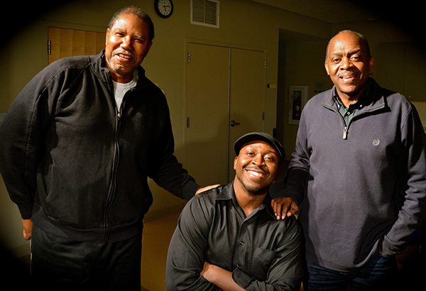 Left to right: donnie betts, Jodel Charles and Anthony Brown are seen in this undated courtesy photo. (Photo courtesy Aurora Fox)