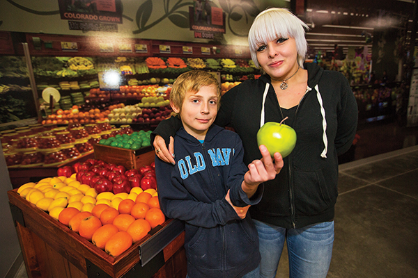 Franklin Carpenter, a 5th grader at North Middle School, is taking his older sister Cheyenna Daigle to Iceland after winning the grand prize through a 5th Gear Kids program. Carpenter kept physically active through his intramural soccer team and ate healthy foods which earned him points towards winning two bicycles and ultimately a trip for two to Iceland. (Marla R. Keown/Aurora Sentinel)