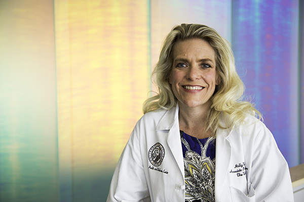 Dr. Holly Wyatt poses April 2 and the Anschutz Health and Wellness Center. Wyatt, the medical director at the Anschutz Health and Wellness Center, is one of the doctors leading the local ENDO trial, a clinical trial to evaluate a new approach for type 2 diabetes treatment.