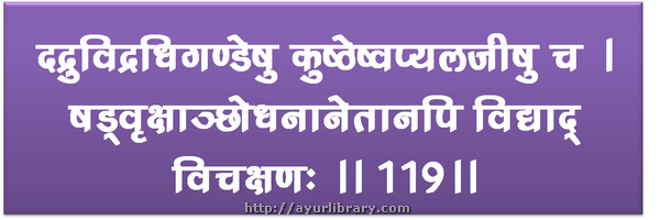 119th verse - Charaka Samhita Sutra Chapter 1