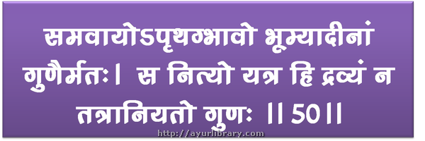 50th verse - Charaka Samhita Sutra Chapter 1