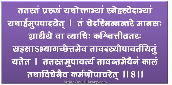 8th verse - Charaka Samhita Sutra Chapter 15