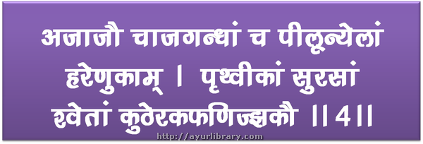 4th verse - Charaka Samhita Sutra Chapter 2