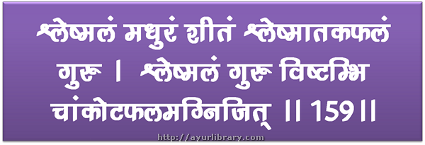 159th verse - Charaka Samhita Sutra Chapter 27