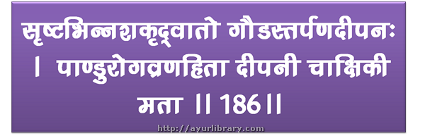 186th verse - Charaka Samhita Sutra Chapter 27