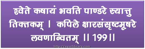 199th verse - Charaka Samhita Sutra Chapter 27