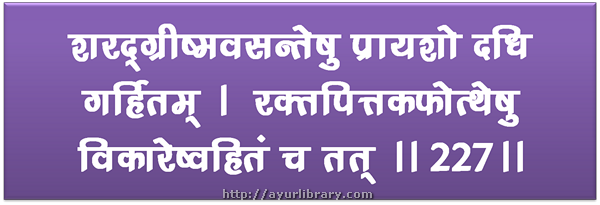 227th verse - Charaka Samhita Sutra Chapter 27