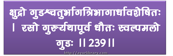 239th verse - Charaka Samhita Sutra Chapter 27