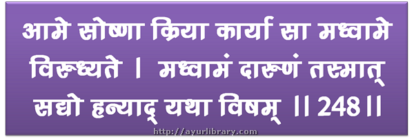 248th verse - Charaka Samhita Sutra Chapter 27