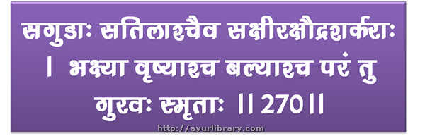 270th verse - Charaka Samhita Sutra Chapter 27