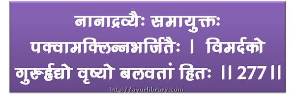 277th verse - Charaka Samhita Sutra Chapter 27