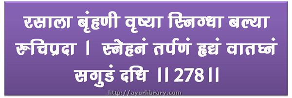 278th verse - Charaka Samhita Sutra Chapter 27