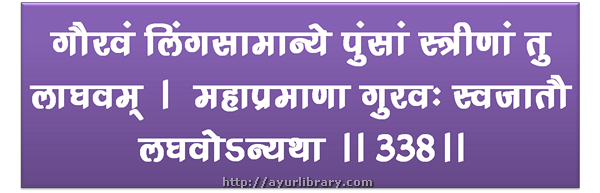 338th verse - Charaka Samhita Sutra Chapter 27