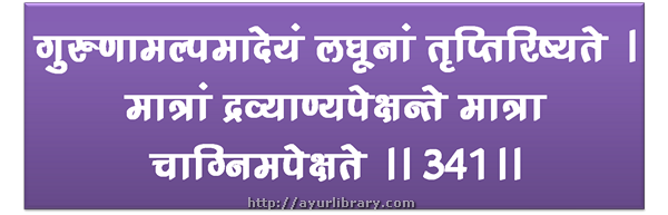 341st verse - Charaka Samhita Sutra Chapter 27
