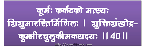 40th verse - Charaka Samhita Sutra Chapter 27