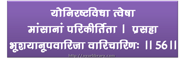 56th verse - Charaka Samhita Sutra Chapter 27