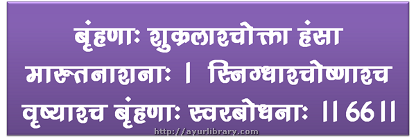 66th verse - Charaka Samhita Sutra Chapter 27