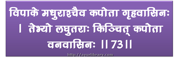 73th verse - Charaka Samhita Sutra Chapter 27