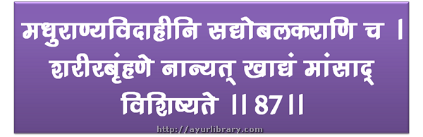 87th verse - Charaka Samhita Sutra Chapter 27