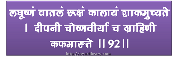 92nd verse - Charaka Samhita Sutra Chapter 27