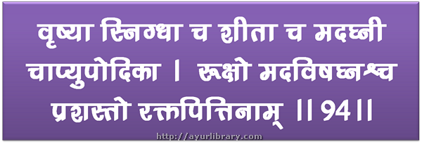 94th verse - Charaka Samhita Sutra Chapter 27