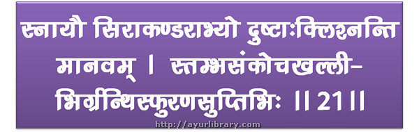 26th verse - Charaka Samhita Sutra Chapter 28
