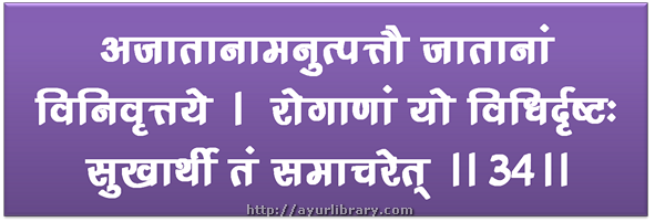 38th verse - Charaka Samhita Sutra Chapter 28