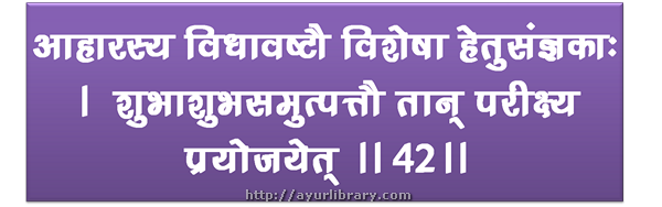 46th verse - Charaka Samhita Sutra Chapter 28