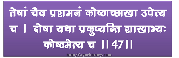 51st verse - Charaka Samhita Sutra Chapter 28