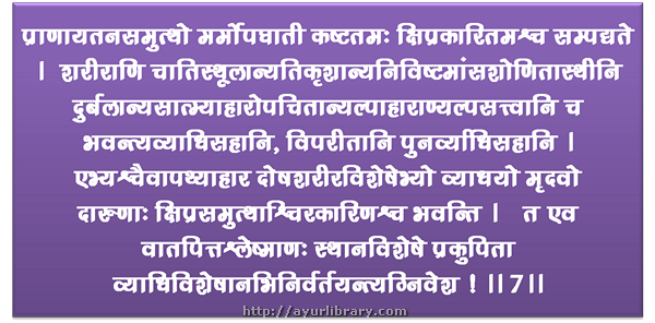 12th verse - Charaka Samhita Sutra Chapter 28